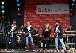 Der Knaller am Samstagabend: die Partyband Radspitz aus Bayern