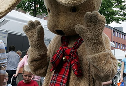 Hase Felix - auf seiner Weltreise zu Gast in Hiltrup.