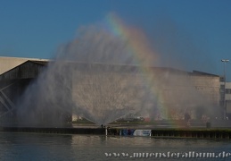 Regenbogen in der Wasserfontaine.