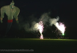 Der Flaschengeist beim Nachtflug.