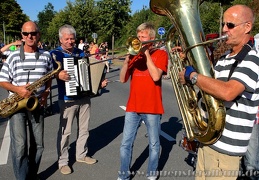 Tolle Jazzmusik in Gievenbeck mit den Zwillingen und der Blechgang