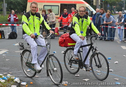 Sportärtze auf Fahrradstreife