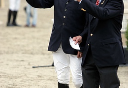 Parcourbegehung: Otto Becker und Hendrik Snoek.