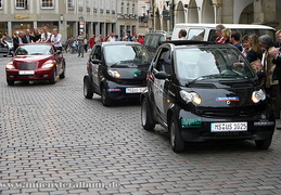 Im offenen Cabrio zur Meisterehrung über den Prinzipalmarkt.