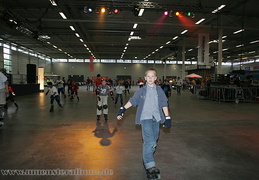 Wenn's draußen regnet fahr'n wir halt in der Halle !