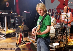 Mirco an den Keyboards, Sascha am Bass und Harry am Schlagzeug.