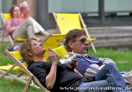Chillen auf den WDR Musikfest-Liegestühlen