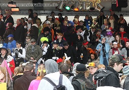 Tolle Partystimmung auf den Tribühnen.