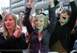 Die Fans - völlig aus dem Häuschen.