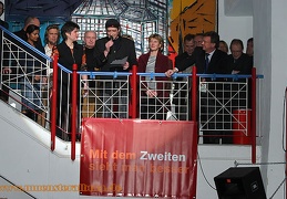 Steffi Stefan begrüsst die anwesenden Gäste.