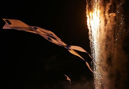 Schleierdeltas vor dem Feuerwerk.