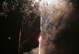 Feuerwerk mit spektakulären Effekten.