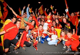 EM-Party im Ludgerikreisel