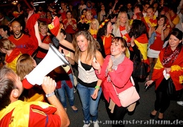 EM-Party im Ludgerikreisel