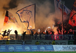 Im Hansa-Block ging's richtig ab - aber alles ohne Randale