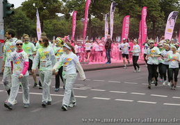 Und die pinke Zone vor dem Zieleinlauf