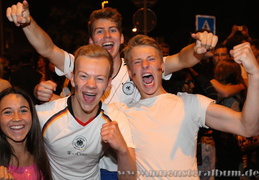 WM-Party im Ludgerikreisel