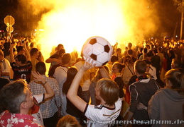 WM-Party im Ludgerikreisel