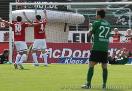 52. min 1:2 durch ein Eigentor von Julian Riedel