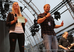 Eva Tanski und Henrik Hanses von Antenne Münster