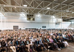 Podiumsdiskussion u.a. Angela Merkel 101. Katholikentag Münster